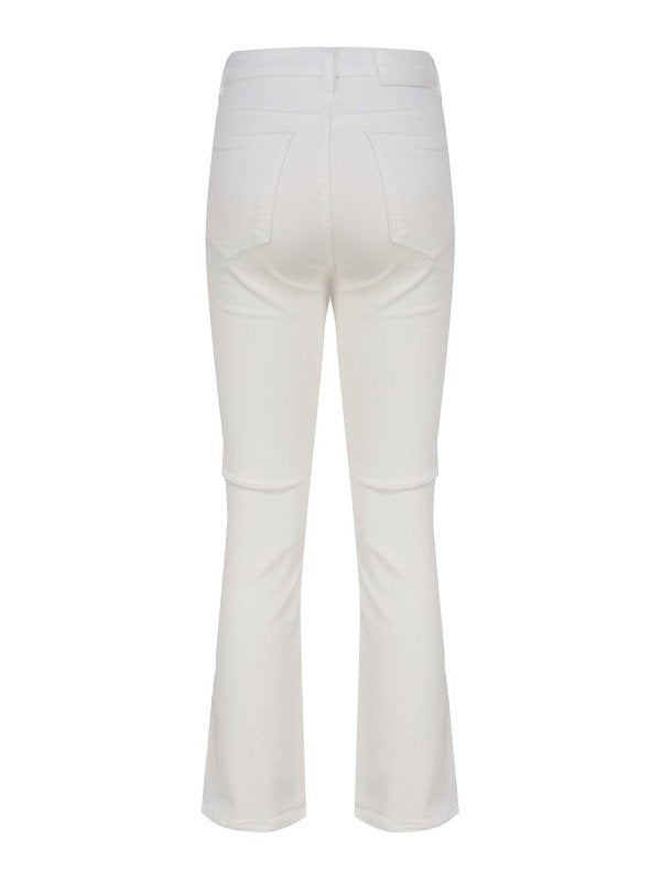 Pantaloni Bootcut In Cotone