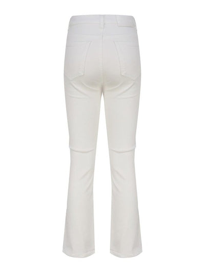 Pantaloni Bootcut In Cotone