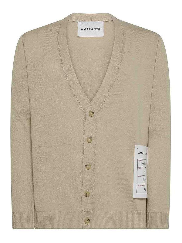 Cardigan Con Dettaglio Etichetta