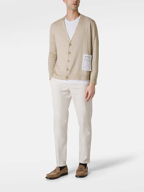 Cardigan Con Dettaglio Etichetta