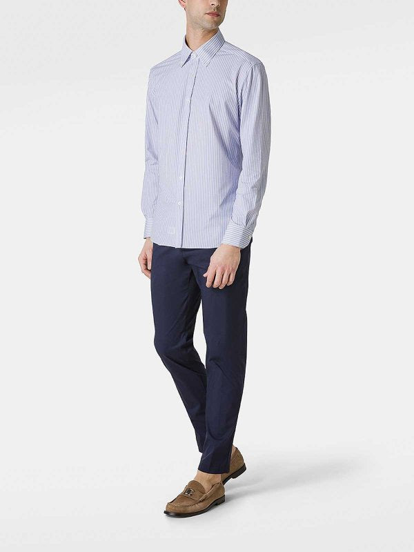 Camicia Con Motivo A Righe