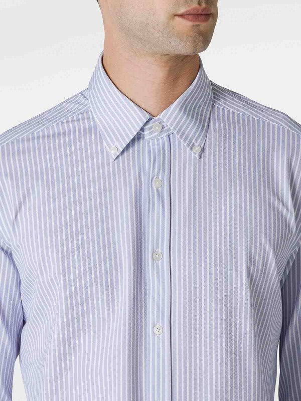 Camicia Con Motivo A Righe