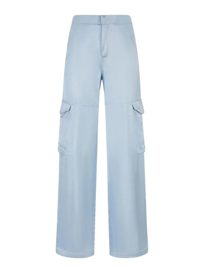 Pantaloni Cargo In Raso