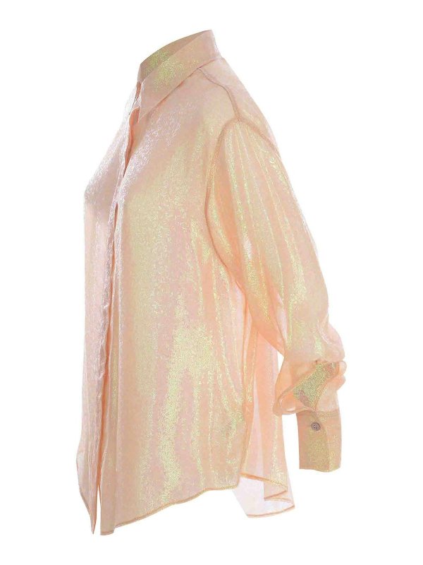 Camicia In Chiffon Di Seta