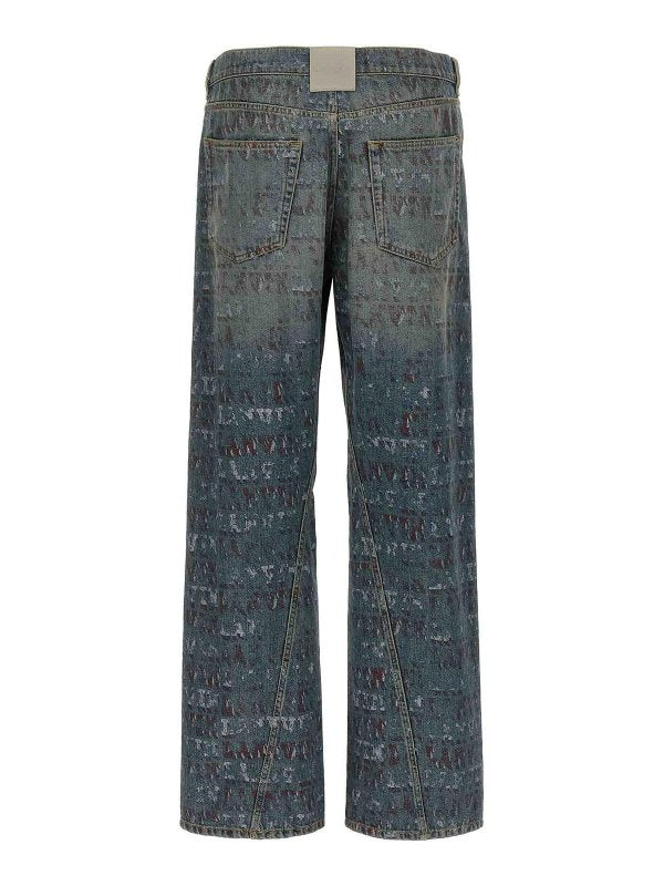 Jeans Con Stampa Logo