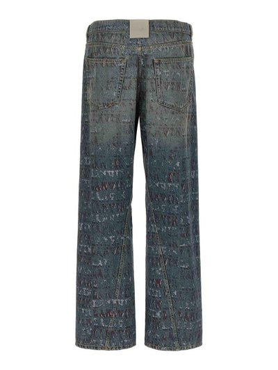 Jeans Con Stampa Logo