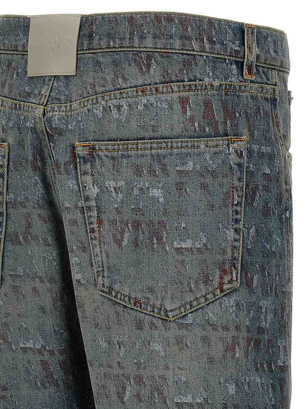 Jeans Con Stampa Logo