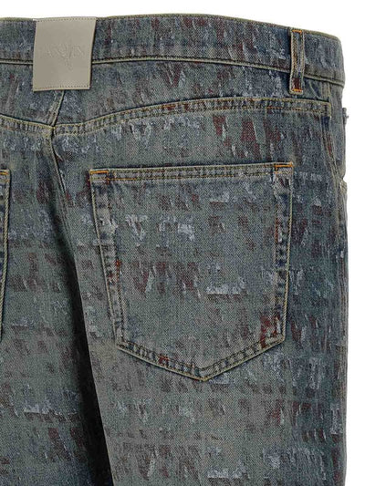 Jeans Con Stampa Logo