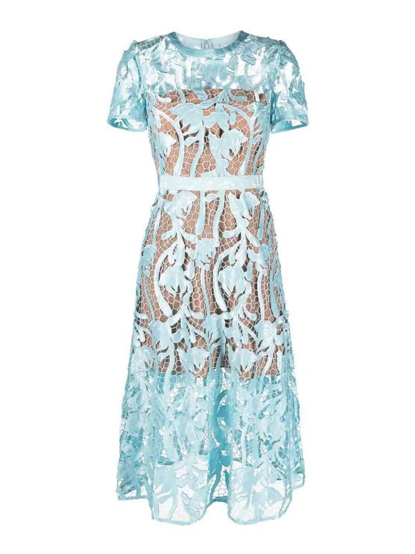 Abito Midi In Pizzo