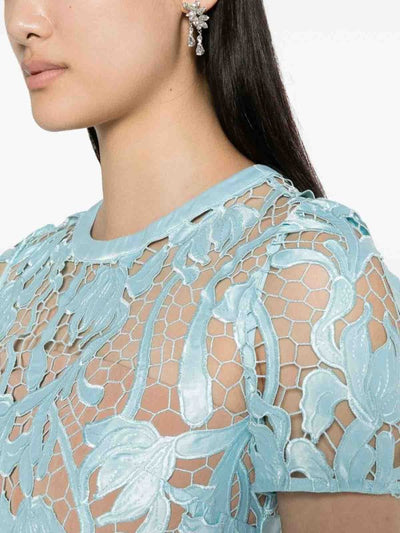 Abito Midi In Pizzo