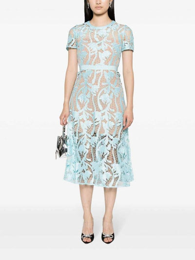 Abito Midi In Pizzo