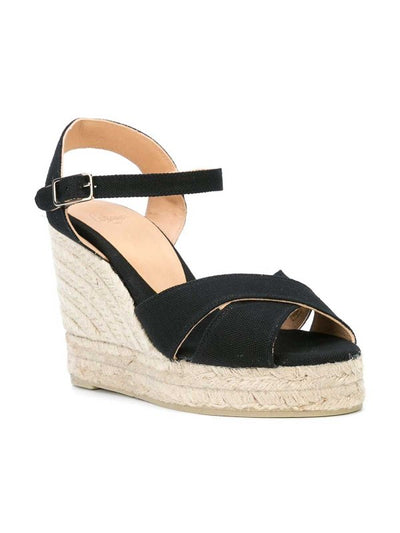 Espadrillas Con Zeppa In Rafia Blaudell
