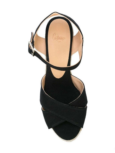 Espadrillas Con Zeppa In Rafia Blaudell
