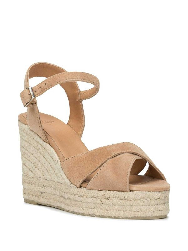 Espadrillas Con Zeppa In Rafia Blaudell