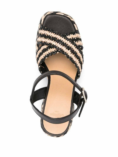 Sandali Con Tacco In Rafia Vicen