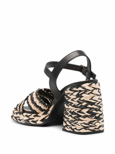 Sandali Con Tacco In Rafia Vicen