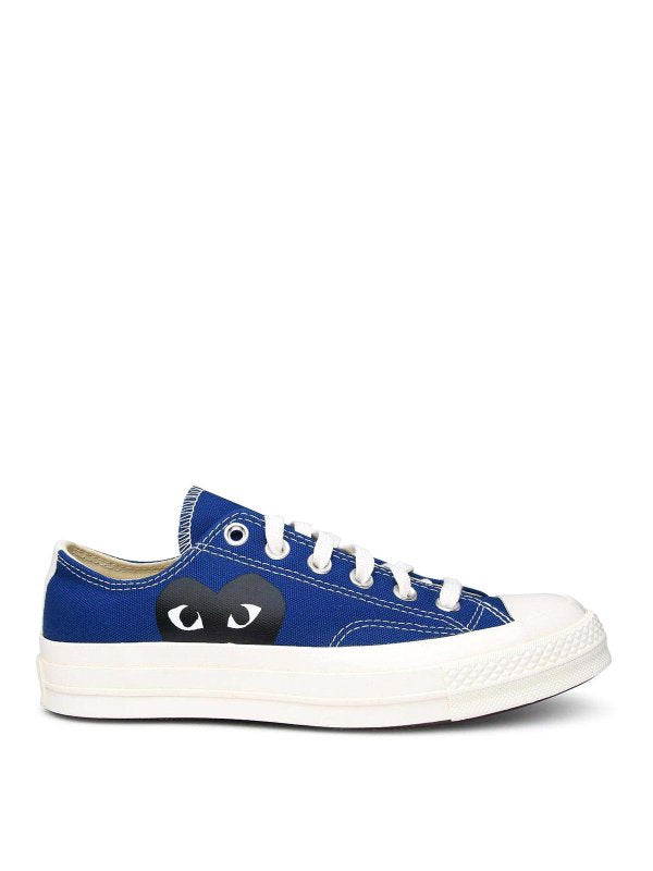 Sneaker In Tela Blu