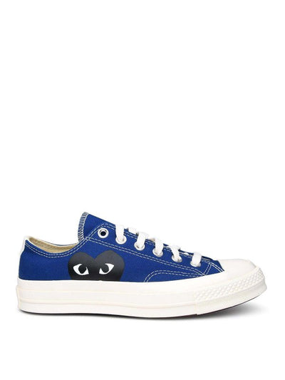 Sneaker In Tela Blu