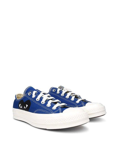 Sneaker In Tela Blu