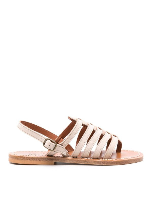 Sandali Piatti In Pelle Homere