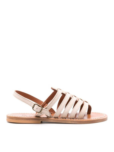 Sandali Piatti In Pelle Homere