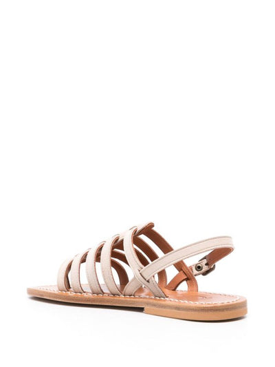 Sandali Piatti In Pelle Homere
