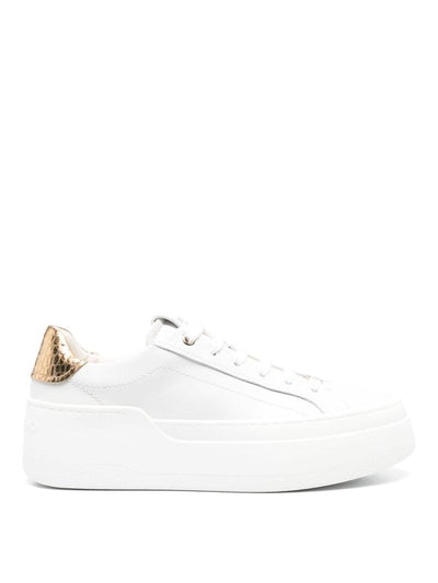 Sneaker In Pelle Con Plateau