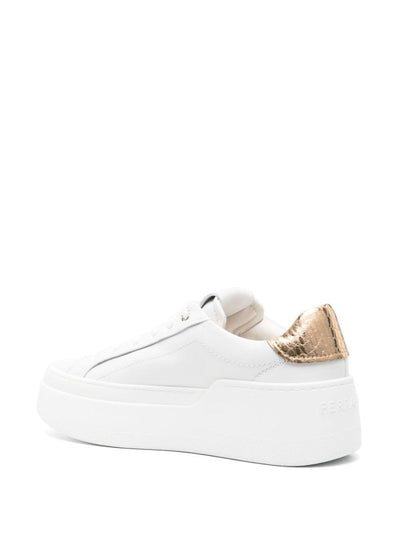 Sneaker In Pelle Con Plateau