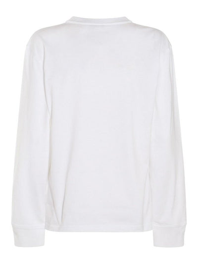 Felpa In Cotone Bianco