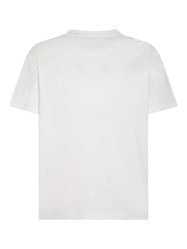 T-shirt  In Cotone Bianco