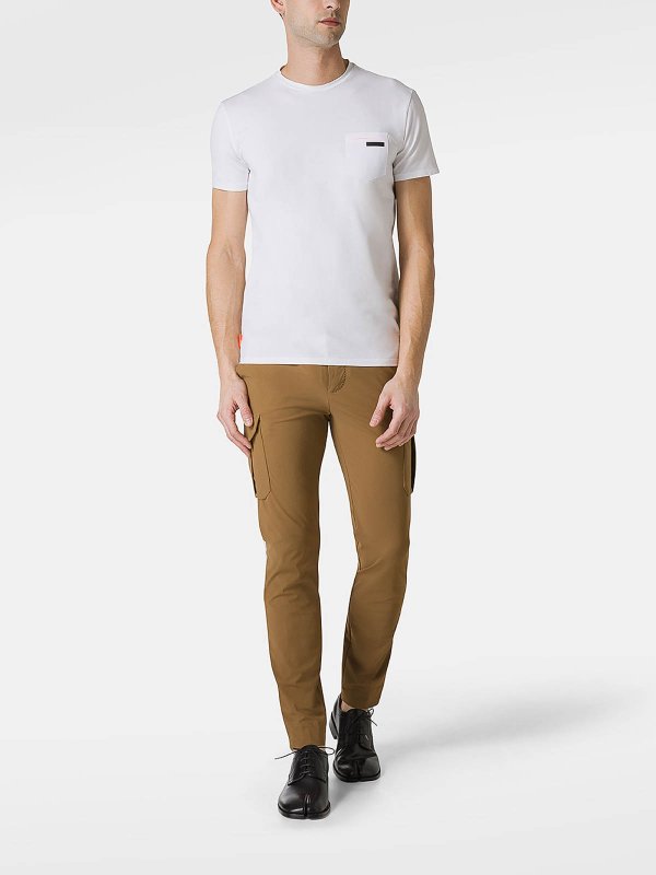 T-shirt In Cotone Stretch Con Taschino
