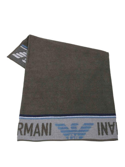 Sciarpa Con Maxi Logo Laterale