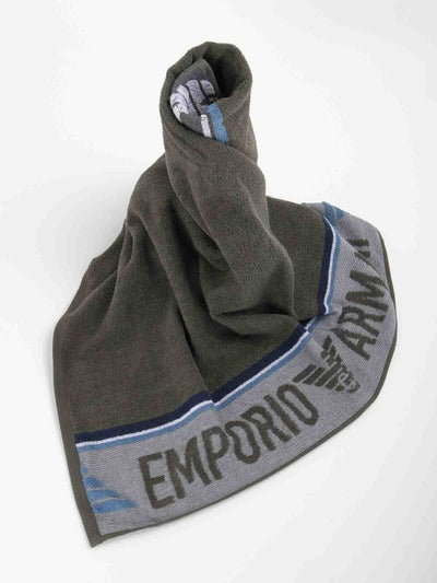 Sciarpa Con Maxi Logo Laterale