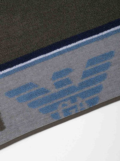 Sciarpa Con Maxi Logo Laterale
