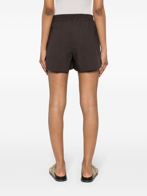 Shorts In Cotone Con Vita Elasticizzata