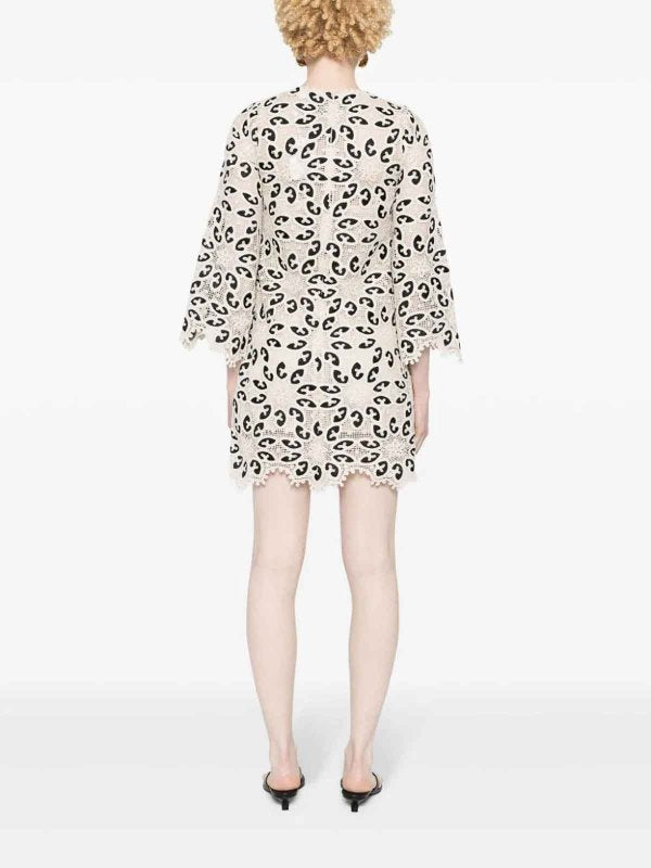 Vestito Mini   In Pizzo Ottie