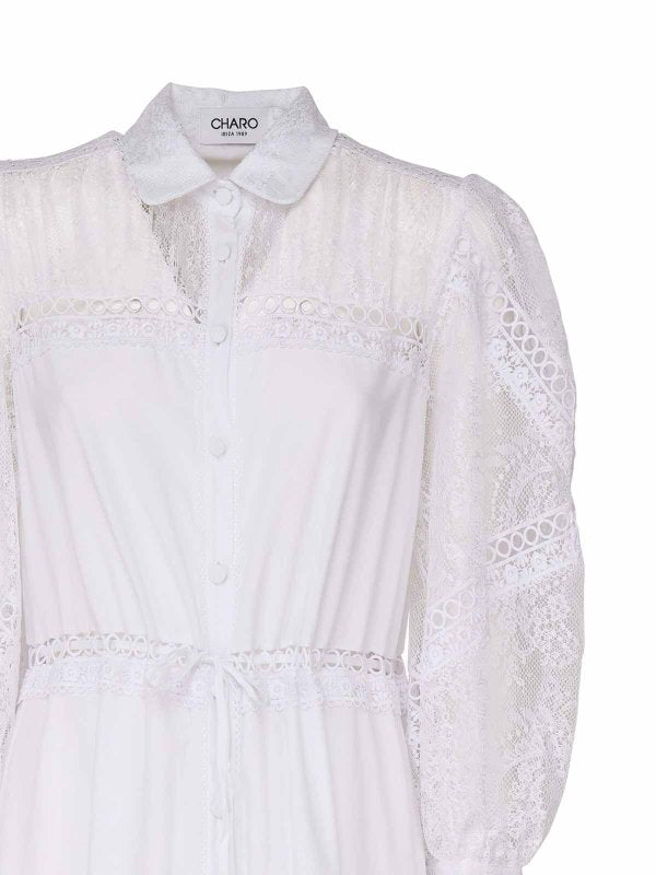 Vestito Lungo Con Maniche A Palloncino