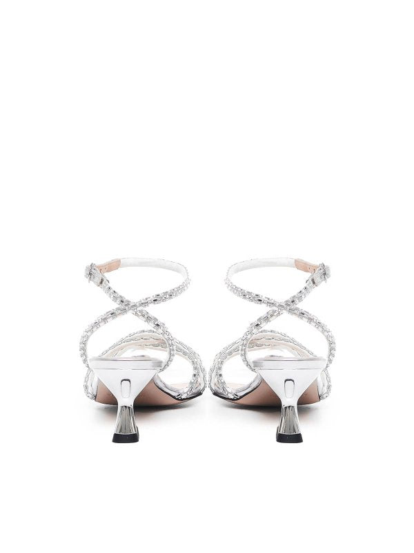 Sandali Con Gemelli In Argento