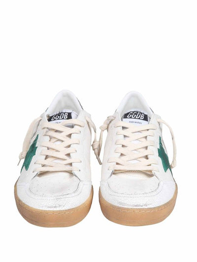 Ball Star In Nappa Colore Bianco E Verde