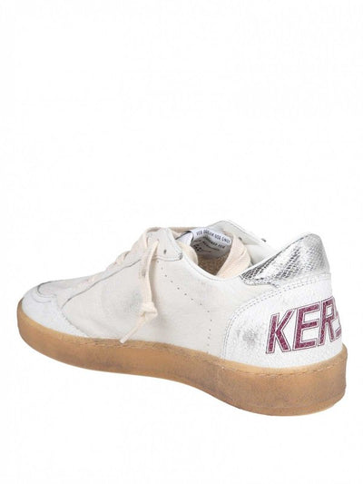 Ball Star In Nappa Colore Bianco E Verde