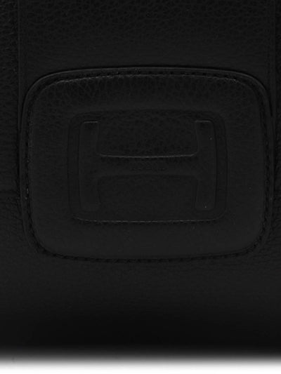 Borsa A Tracolla In Pelle Nera