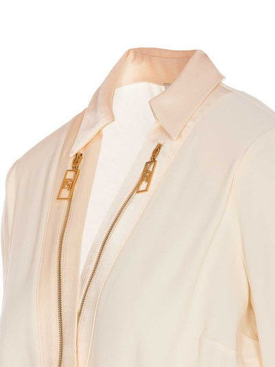 Camicia In Raso Con Body In Georgette