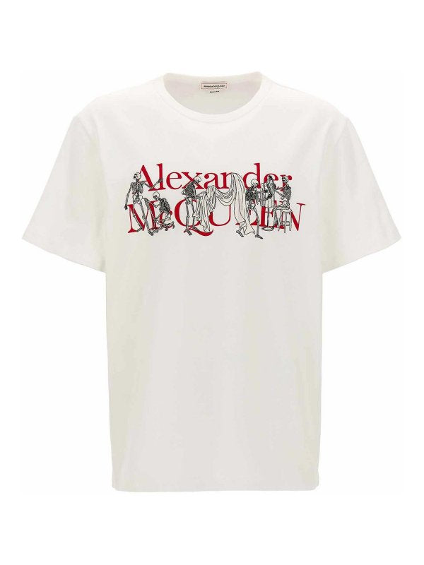 T-shirt Con Stampa Logo Ricamato