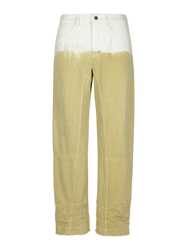 Jeans In Cotone Beige