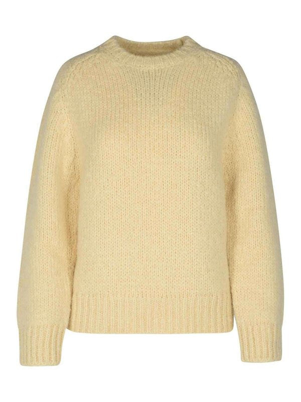 Maglione In Misto Mohair Panna
