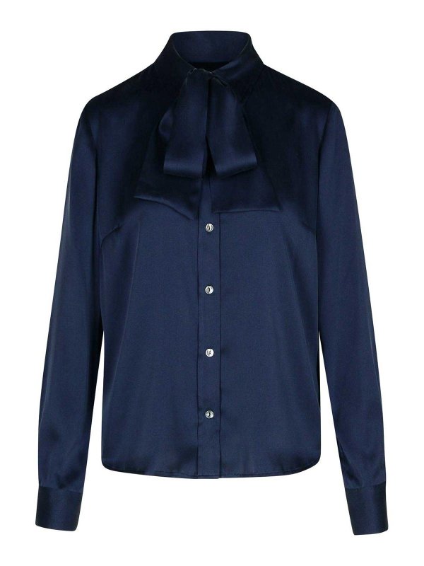 Camicia In Misto Sera Blu Salato