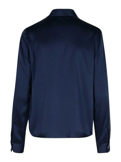 Camicia In Misto Sera Blu Salato