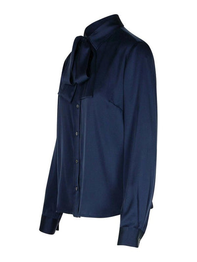 Camicia In Misto Sera Blu Salato