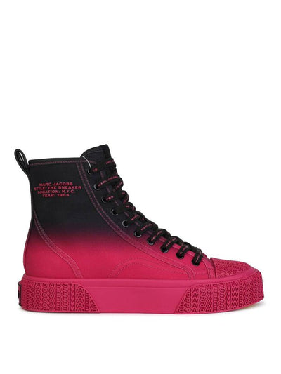 Sneakers Alte Nere E Fucsia Verde Acqua