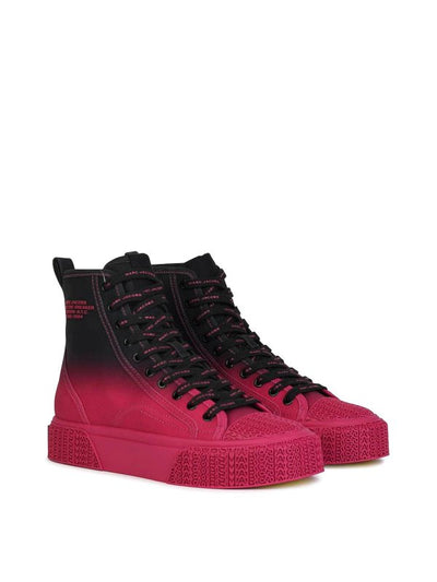 Sneakers Alte Nere E Fucsia Verde Acqua